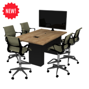 Huddle Counter Table Rectangular 5pp Counter Height