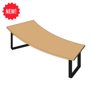 Communal Right Arc Table With Power